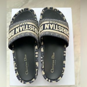 Dior Sandal D Way Slide 2cm Navy color